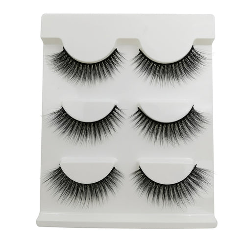 3 Pairs of 3D Full Strip False Eyelashes