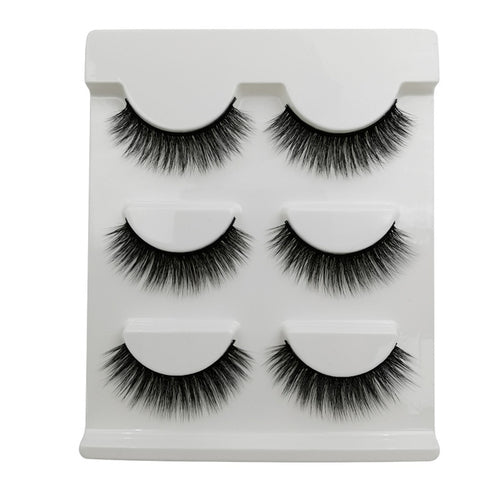3 Pairs of 3D Full Strip False Eyelashes