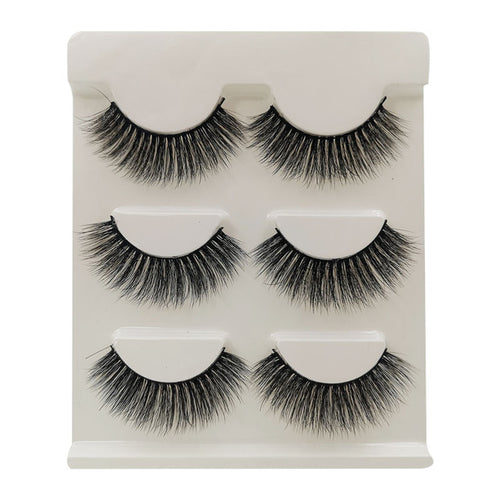 3 Pairs of 3D Full Strip False Eyelashes