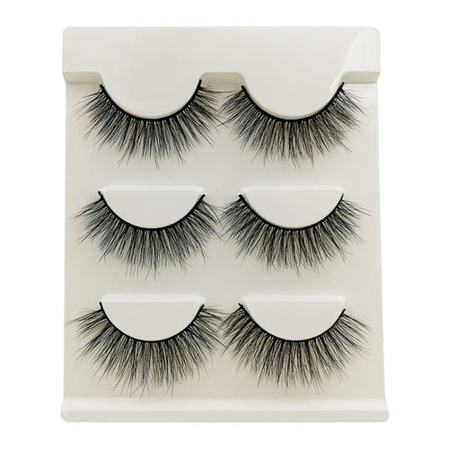 3 Pairs of 3D Full Strip False Eyelashes