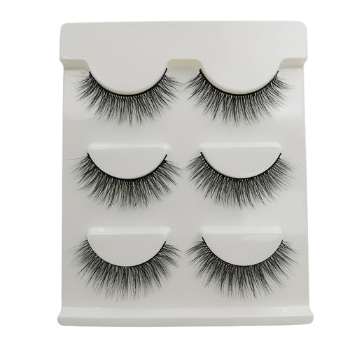 3 Pairs of 3D Full Strip False Eyelashes