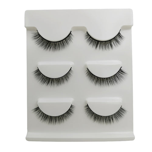3 Pairs of 3D Full Strip False Eyelashes