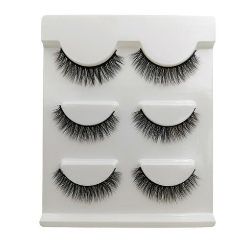 3 Pairs of 3D Full Strip False Eyelashes