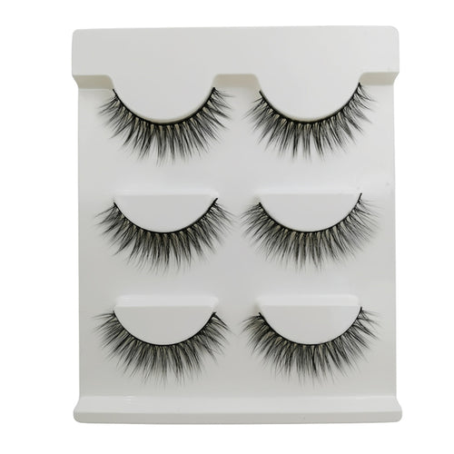 3 Pairs of 3D Full Strip False Eyelashes