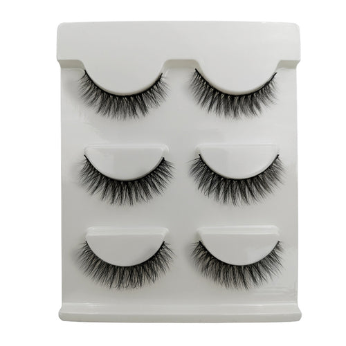 3 Pairs of 3D Full Strip False Eyelashes