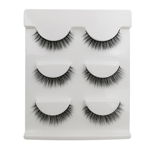 3 Pairs of 3D Full Strip False Eyelashes