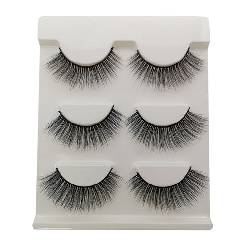 3 Pairs of 3D Full Strip False Eyelashes