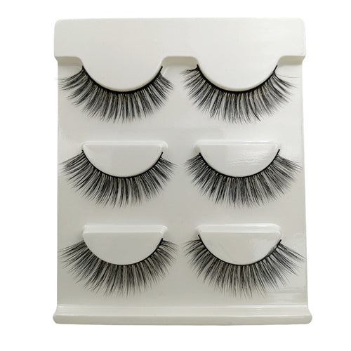 3 Pairs of 3D Full Strip False Eyelashes