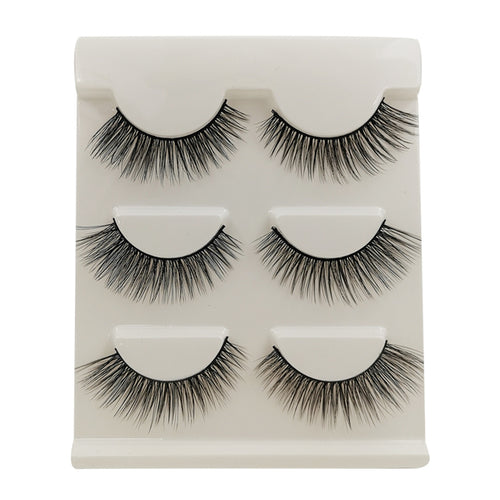 3 Pairs of 3D Full Strip False Eyelashes