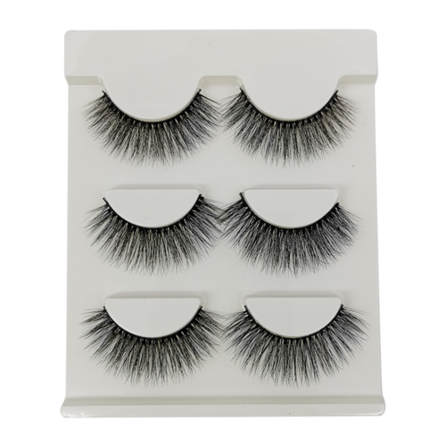3 Pairs of 3D Full Strip False Eyelashes