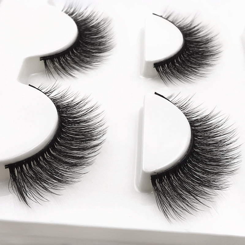 3 Pairs of 3D Full Strip False Eyelashes