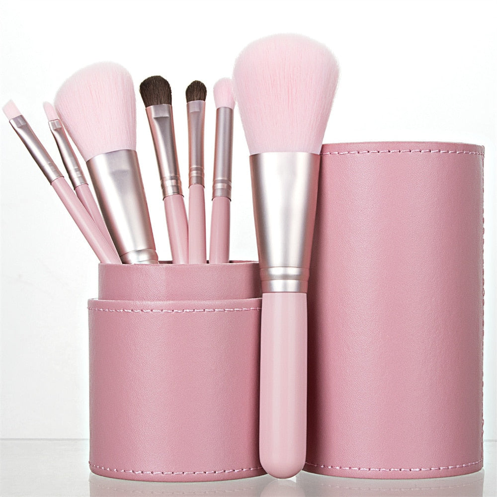7-Piece Wood Handle Brush Set