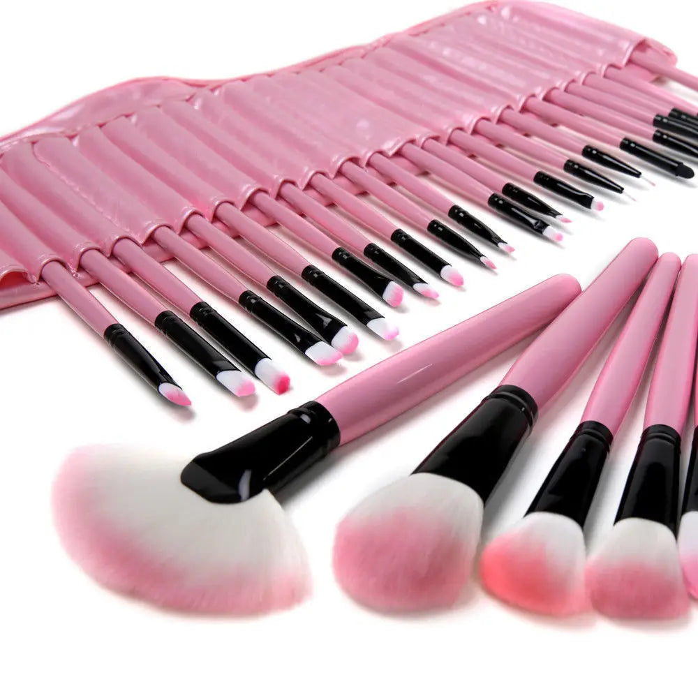 32-Piece Sculptor High Quality Wooden Makeup Brush Set