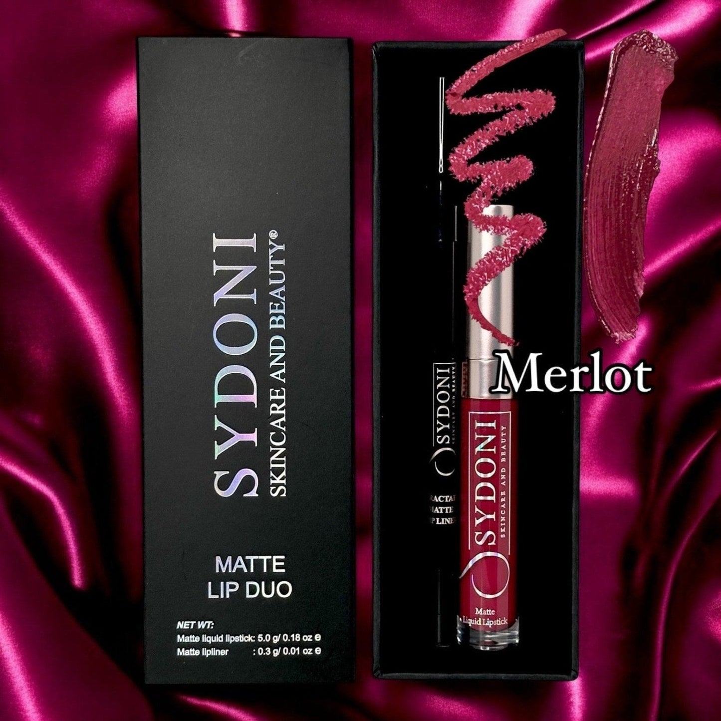 MERLOT MATTE LIP DUO – Merlot Matte Liquid Lipstick with Berry Lip Pencil