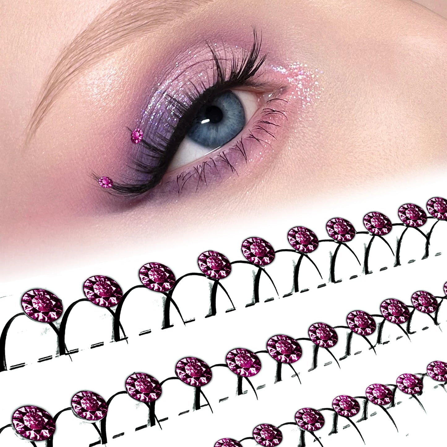 Amethyst Diamond Individual Eyelash Extensions