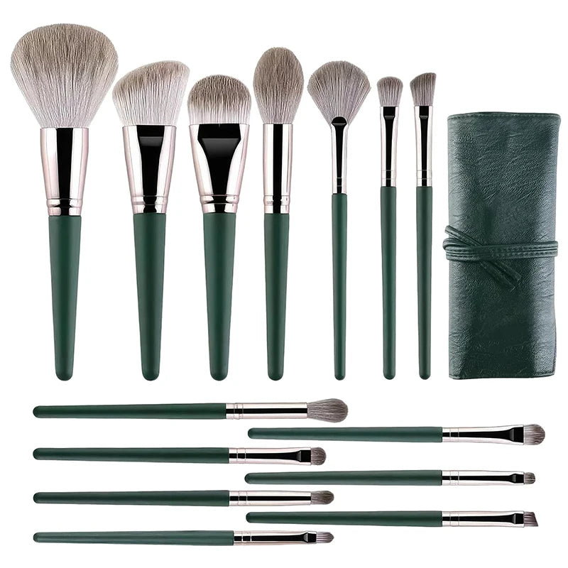 14-Piece Verde Makeup Brush Set