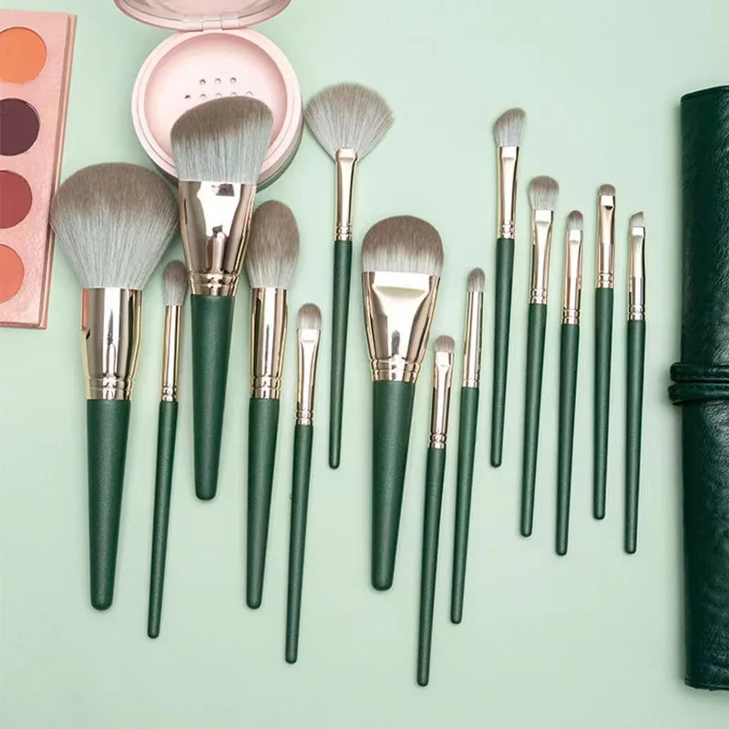 14-Piece Verde Makeup Brush Set