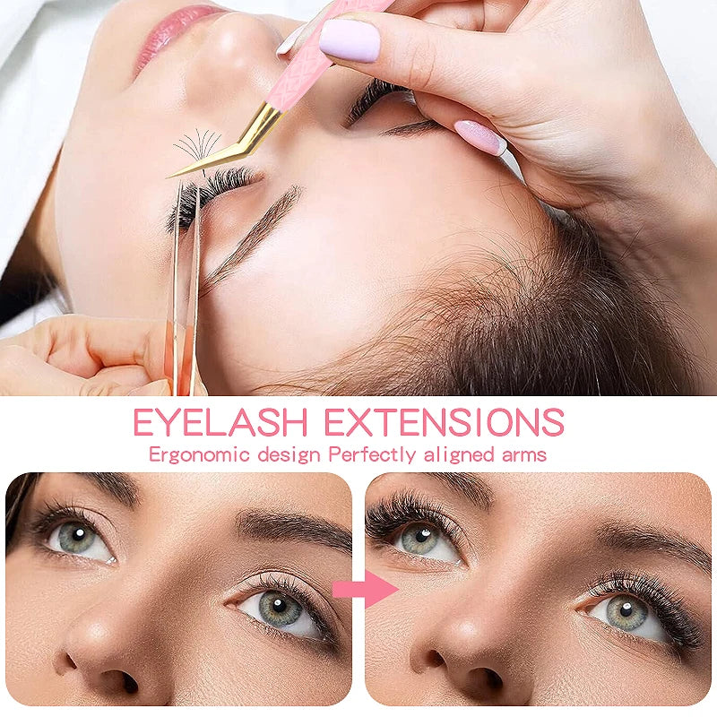 Pink Eyelash Tweezers