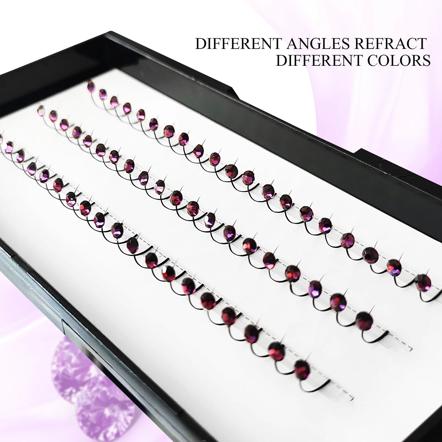 Amethyst Diamond Individual Eyelash Extensions