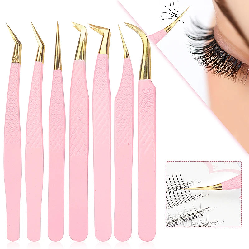 Pink Eyelash Tweezers