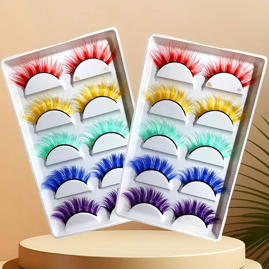 Dora Mixed Colorful Full Strip Lashes
