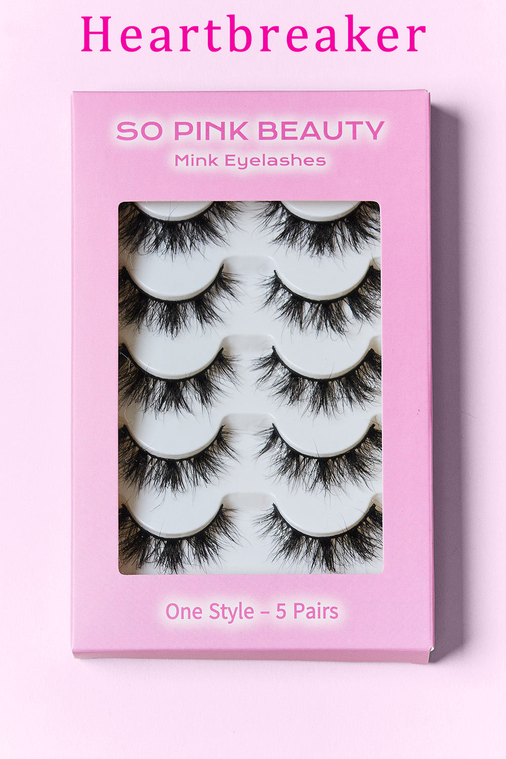 So Pink Beauty Mink Eyelashes Heartbreaker