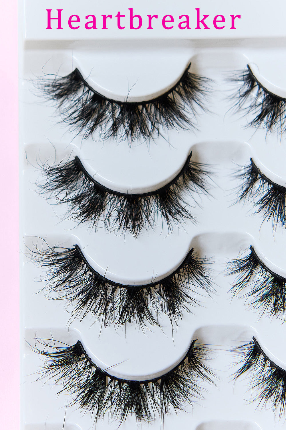 So Pink Beauty Mink Eyelashes Heartbreaker View