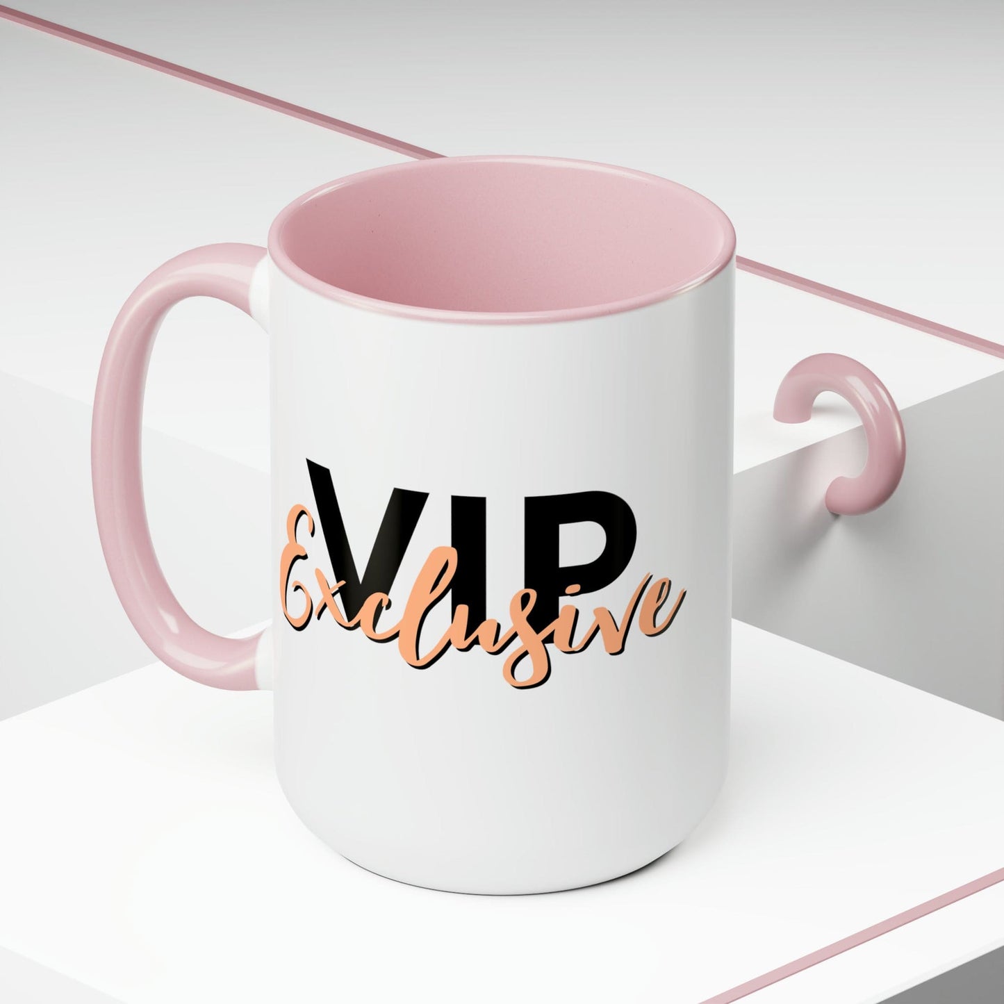 Ceramic Mug - Vip Exclusive Black and Beige - Affirmation