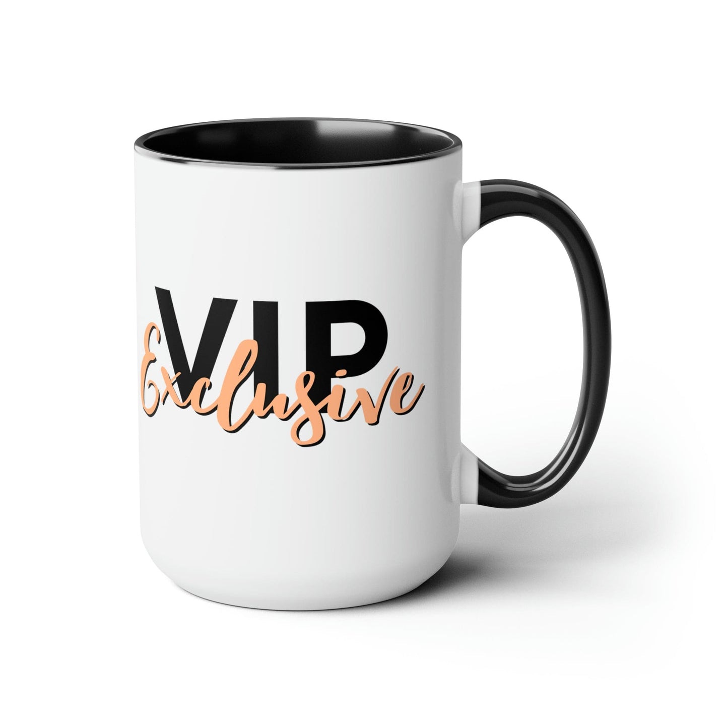 Ceramic Mug - Vip Exclusive Black and Beige - Affirmation
