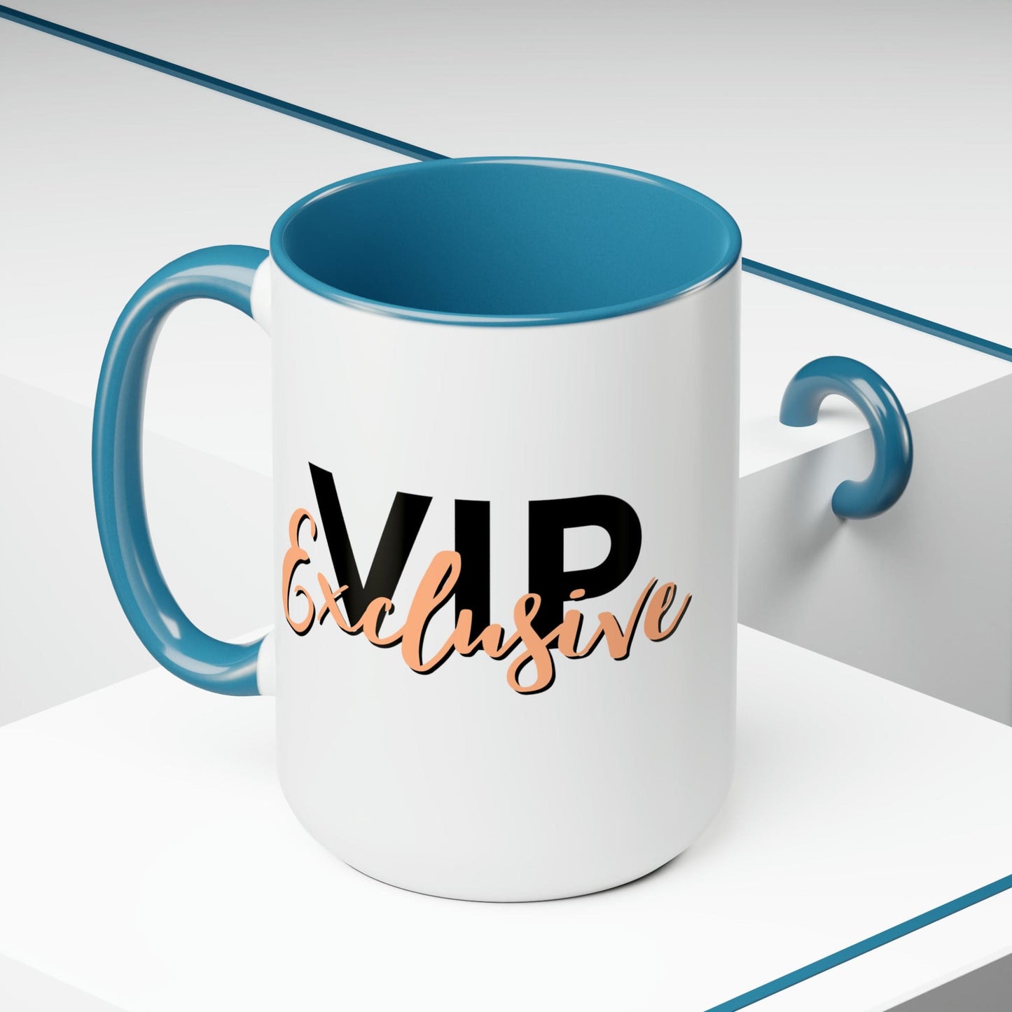 Ceramic Mug - Vip Exclusive Black and Beige - Affirmation
