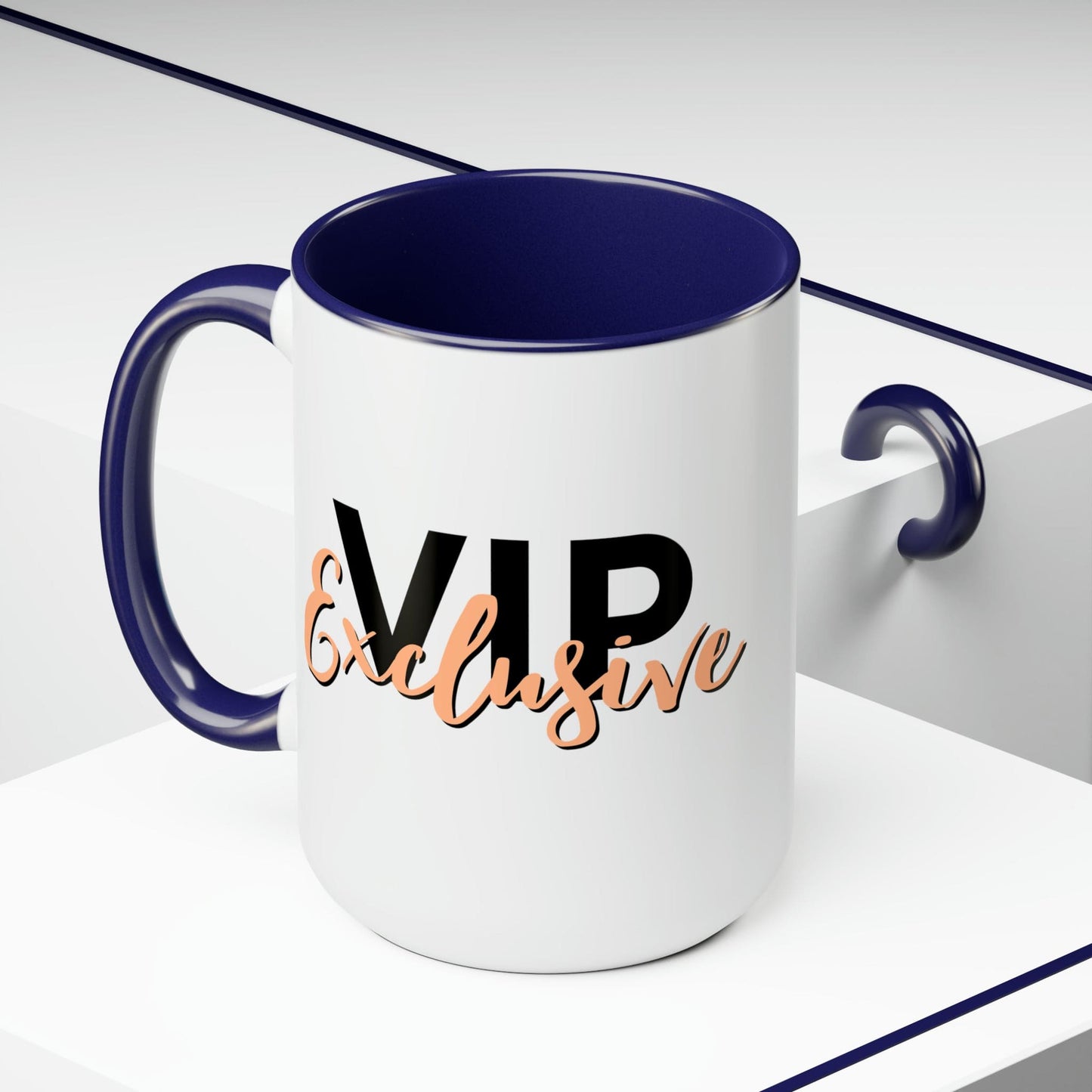 Ceramic Mug - Vip Exclusive Black and Beige - Affirmation
