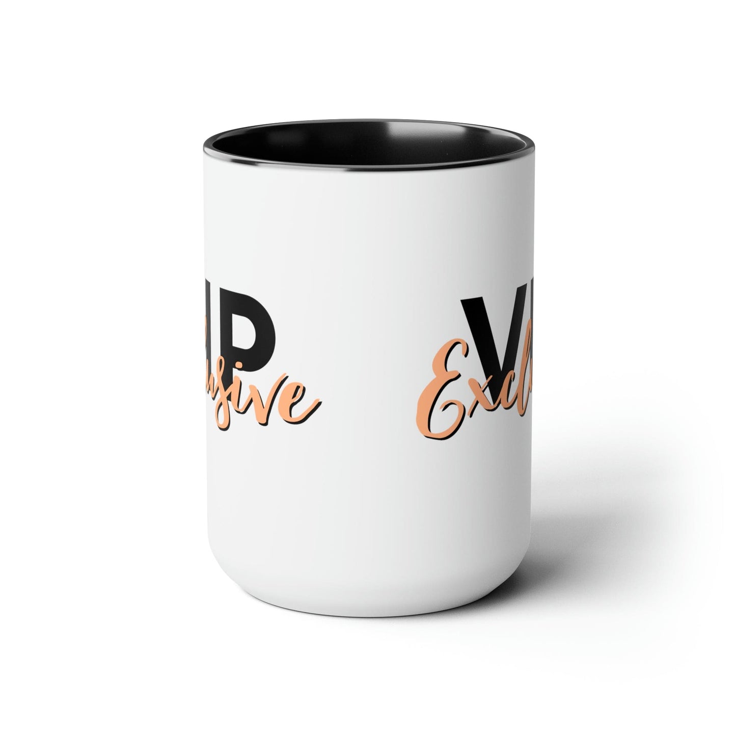 Ceramic Mug - Vip Exclusive Black and Beige - Affirmation