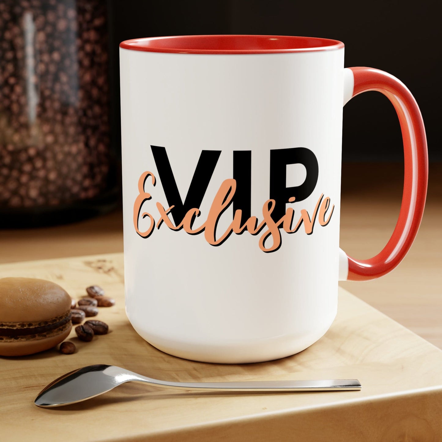 Ceramic Mug - Vip Exclusive Black and Beige - Affirmation