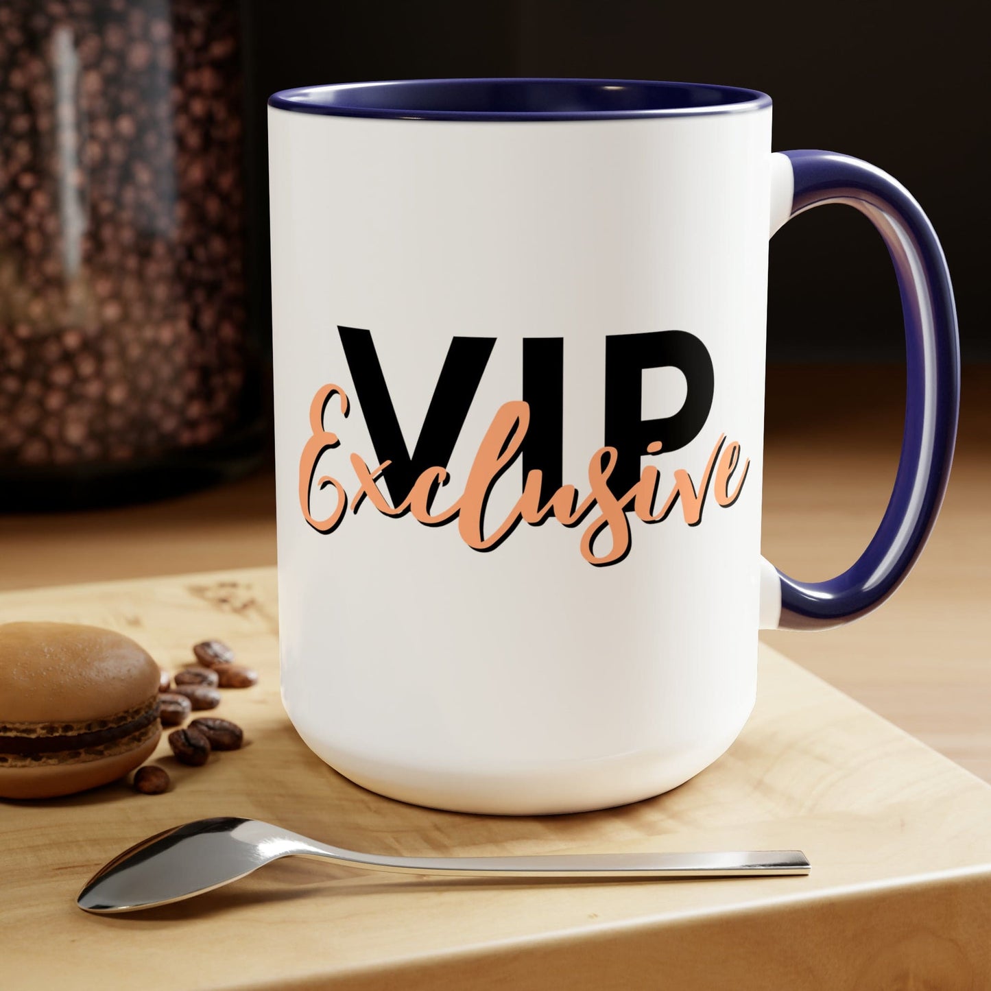 Ceramic Mug - Vip Exclusive Black and Beige - Affirmation
