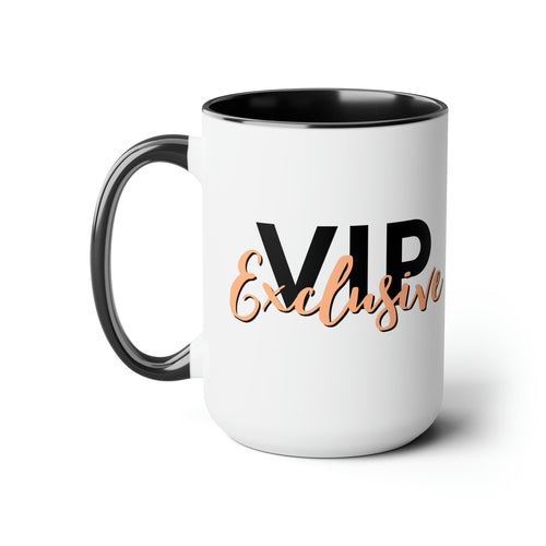 Ceramic Mug - Vip Exclusive Black and Beige - Affirmation