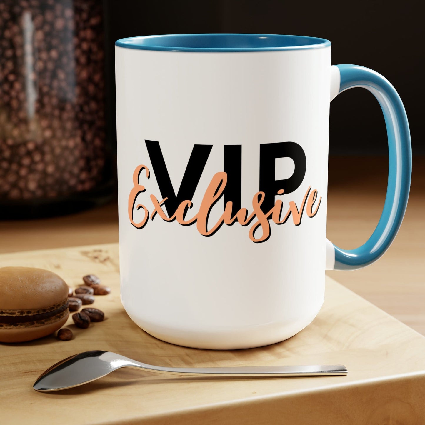 Ceramic Mug - Vip Exclusive Black and Beige - Affirmation