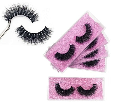 5 Pairs 3D Mink Fluffy & Dramatic Strip Lashes
