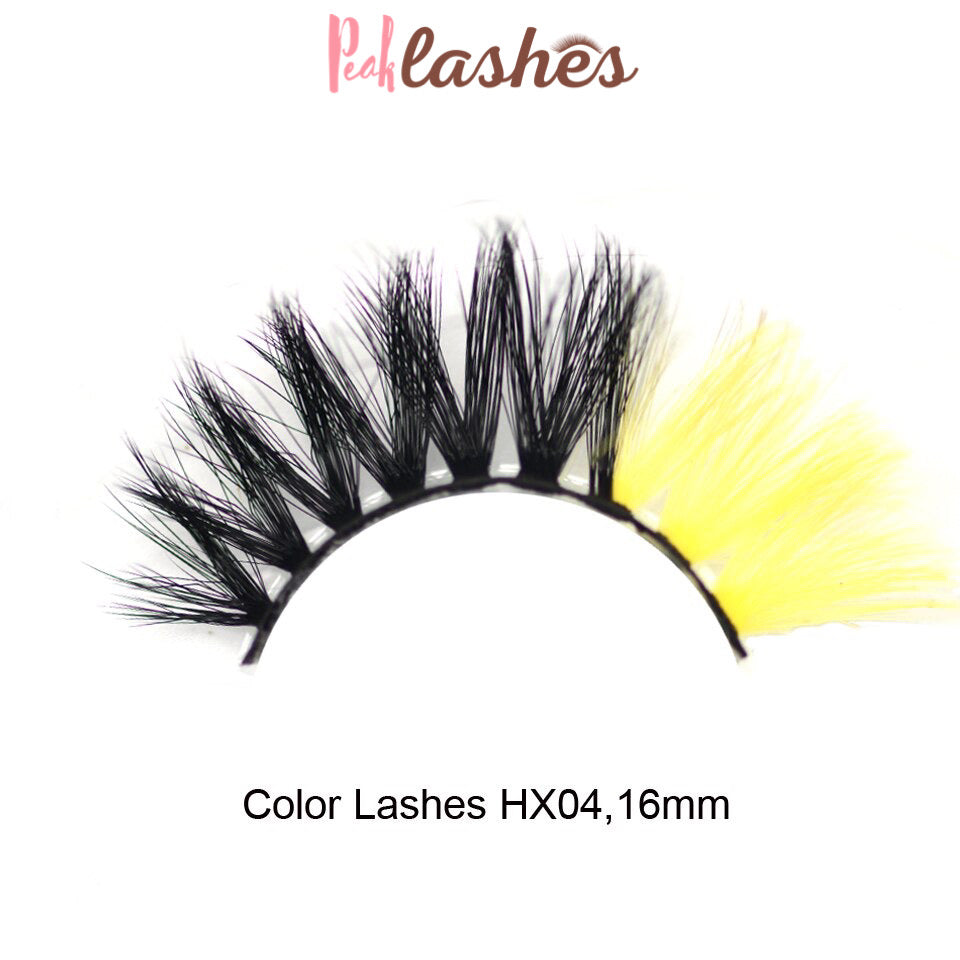 10 Unique Mixed Styles Colored Strip Lashes