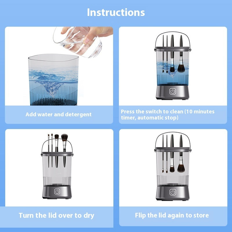 Ultrasonic Deep Cleaning Makeup Brush Cleaner