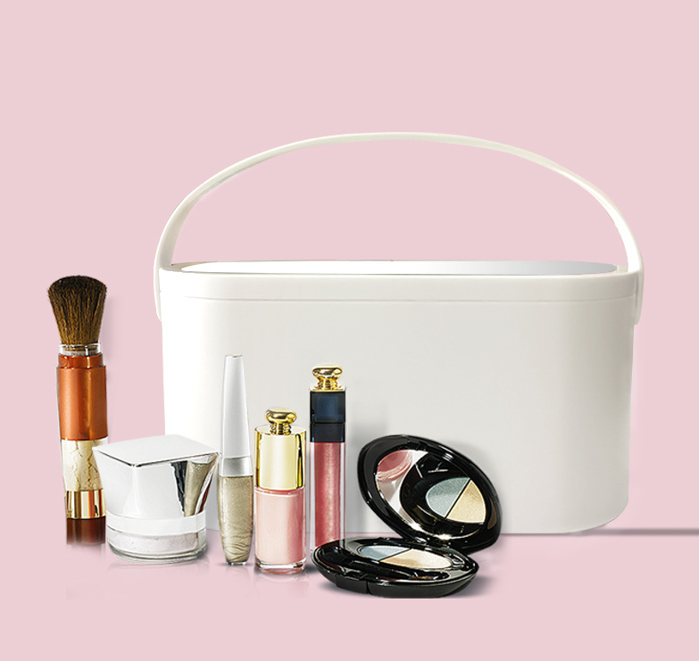 Storage Box LED Makeup Mirror