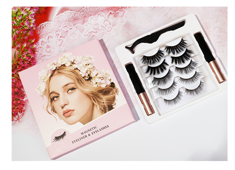 5-Pair Essential Magnetic Eyeliner & Eyelash Set