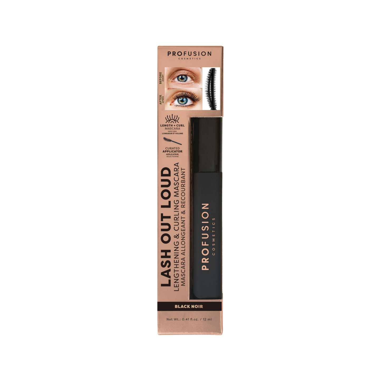 Lash Out Loud | Lengthening & Curling Mascara - Black