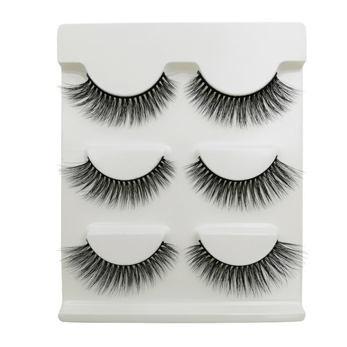 3 Pairs of 3D Full Strip False Eyelashes