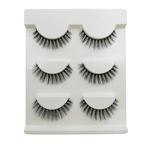 3 Pairs of 3D Full Strip False Eyelashes
