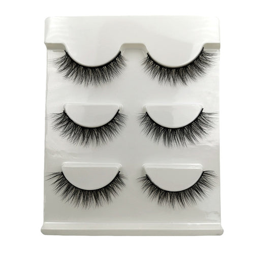 3 Pairs of 3D Full Strip False Eyelashes