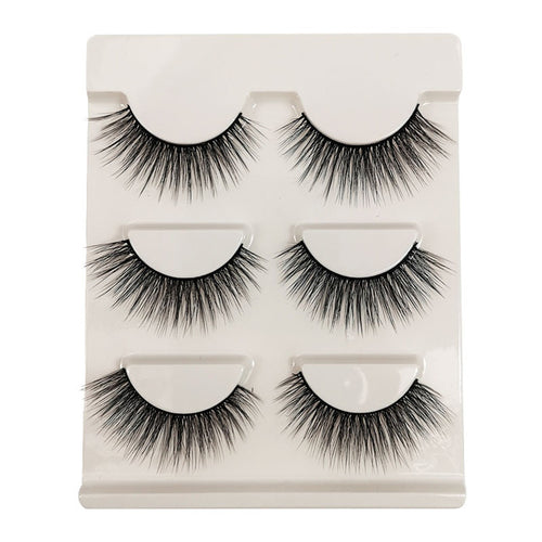 3 Pairs of 3D Full Strip False Eyelashes