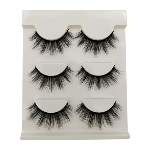 3 Pairs of 3D Full Strip False Eyelashes