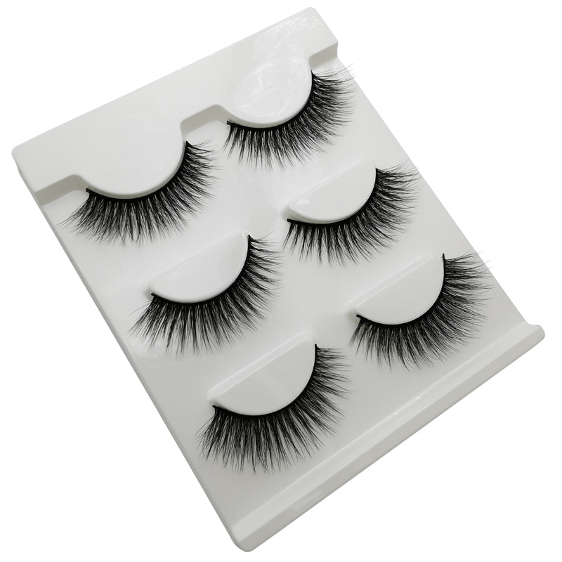 3 Pairs of 3D Full Strip False Eyelashes