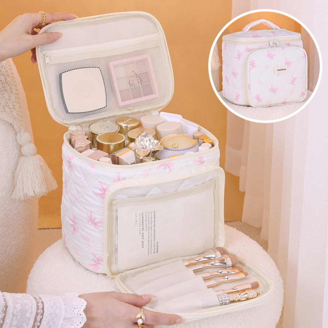 Multifunctional Partition Storage Cosmetic Bag