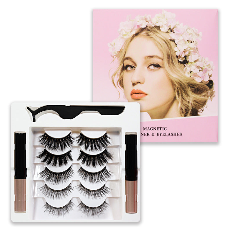 5-Pair Essential Magnetic Eyeliner & Eyelash Set